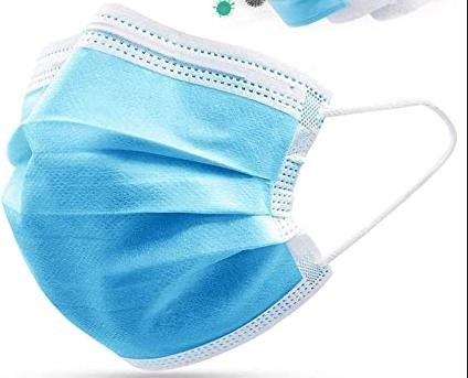 Non Woven Adjustable Single Use 3 Layer Face Mask