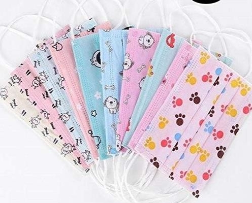 Hypoallergenic 5ply Cartoon Children'S Disposable Face Mask