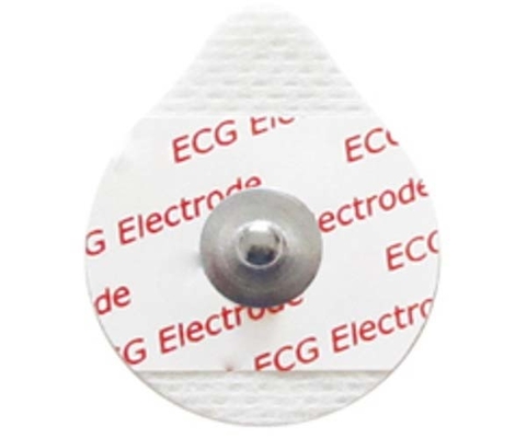 Non Woven Adult Oval Buttons Safety ECG Chest Electrode