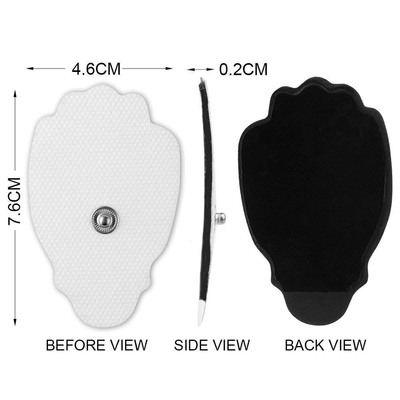 Custom Snap Non-woven Tens Unit Adhesive Electrodes Pads For Back Massage