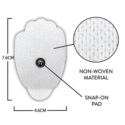 Custom Snap Non-woven Tens Unit Adhesive Electrodes Pads For Back Massage