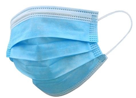 Hypoallergenic Fiberglass 3ply Blue Disposable Mask