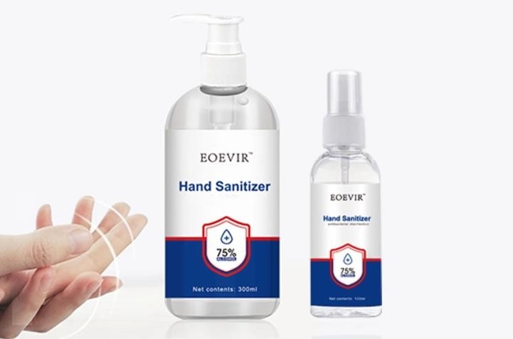 473ml  Antibacterial Transparent Alcohol Gel Hand Sanitizer