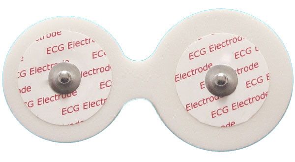 PE Foam Double Round Radiolucent Ecg Chest Electrode