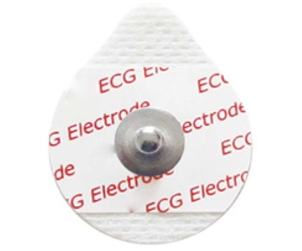Non Woven Adult Oval Buttons Safety ECG Chest Electrode